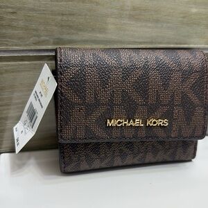 Michael Kors Tan Leather Card Holder